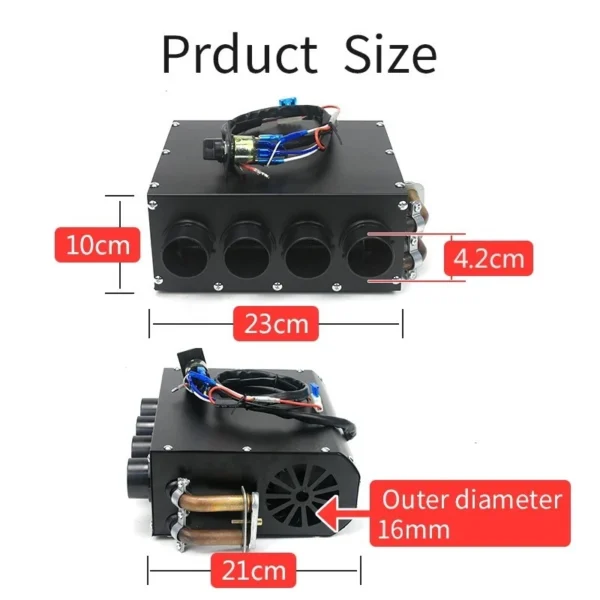 12v Hydronic Combination Diesel Air, Water Heater for Caravan Camper Trailer etc - Image 10